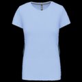 Camiseta manga corta mujer algodón Sky Blue M
