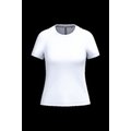 Camiseta manga corta mujer algodón White M