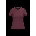 Camiseta manga corta mujer algodón Wine S