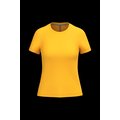 Camiseta manga corta mujer algodón Yellow L