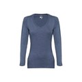 Camiseta manga larga ajustada para mujer