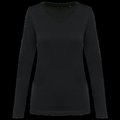 Camiseta manga larga algodón mujer Black XXL