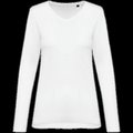 Camiseta manga larga algodón mujer White M