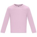 Camiseta Manga Larga Bebé Rosa Claro 6 MESES