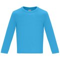 Camiseta Manga Larga Bebé Turquesa 6 MESES