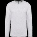 Camiseta de manga larga con cuello de pico Ash Heather 4XL