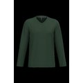 Camiseta de manga larga con cuello de pico Forest Green S