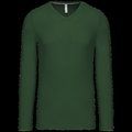 Camiseta de manga larga con cuello de pico Forest Green XL