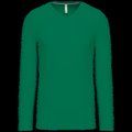 Camiseta de manga larga con cuello de pico Kelly Green M