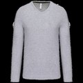 Camiseta de manga larga con cuello de pico Oxford Grey L