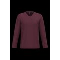 Camiseta de manga larga con cuello de pico Wine S