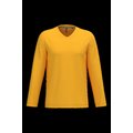 Camiseta de manga larga con cuello de pico Yellow S