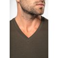 Camiseta de manga larga con cuello de pico