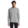 Camiseta Manga Larga Hombre 150g Gris Jaspeado L