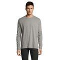 Camiseta Manga Larga Hombre Gris Jaspeado 3XL