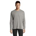 Camiseta Manga Larga Hombre Gris Jaspeado XL