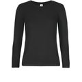 Camiseta manga larga mujer algodón Black Xs