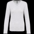 Camiseta manga larga mujer algodón entallada Ash Heather L