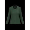 Camiseta manga larga mujer algodón entallada Forest Green L