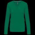 Camiseta manga larga mujer algodón entallada Kelly Green L