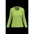 Camiseta manga larga mujer algodón entallada Lime L