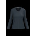 Camiseta manga larga mujer algodón entallada Navy M