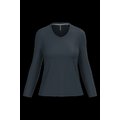Camiseta manga larga mujer algodón entallada Navy Xl