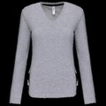 Camiseta manga larga mujer algodón entallada Oxford Grey XL