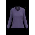 Camiseta manga larga mujer algodón entallada Purple M