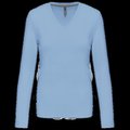 Camiseta manga larga mujer algodón entallada Sky Blue XXL