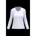 Camiseta manga larga mujer algodón entallada White 3Xl