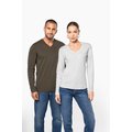Camiseta manga larga mujer algodón entallada