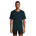 Camiseta Manga Raglán Transpirable Azul Petróleo Xl