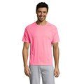 Camiseta Manga Raglán Transpirable Rosa Neón 2 L