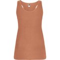 Camiseta Sin Mangas Entallada Espalda Nadadora NARANJA CLAY S