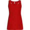 Camiseta Sin Mangas Entallada Espalda Nadadora Rojo 2XL