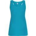 Camiseta Sin Mangas Entallada Espalda Nadadora Turquesa S