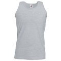 Camiseta sin mangas hombre algodón Heather Grey Xxl