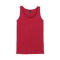 Camiseta sin mangas mujer algodón Cherry Red XXL