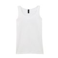 Camiseta sin mangas mujer algodón White M