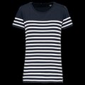 Camiseta marinera Corte recto Navy / White Stripes Xl