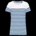 Camiseta marinera Corte recto White / Royal Blue Stripe L