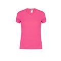 Camiseta Mujer 100% Algodón Fucsi XL