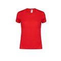 Camiseta Mujer 100% Algodón Roj XXL