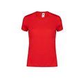 Camiseta Mujer 100% Algodón Rojo L
