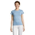 Camiseta Mujer 150g Algodón Azul Cielo M