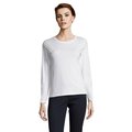 Camiseta Mujer Ajustada Manga Larga 190g Blanco XL