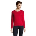 Camiseta Mujer Ajustada Manga Larga 190g Rojo L