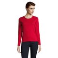 Camiseta Mujer Ajustada Manga Larga 190g Rojo M
