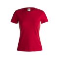 Camiseta Mujer Algodón 150g/m2 Roj M